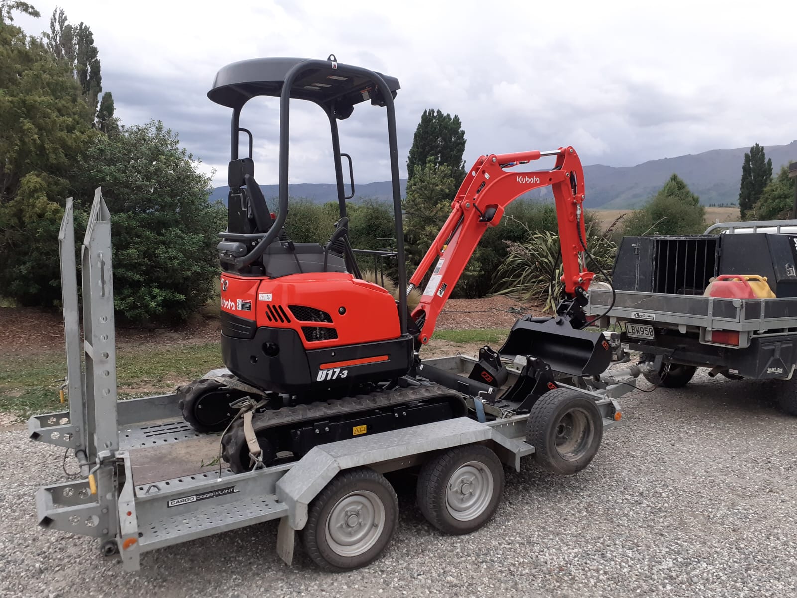 Hire South tandem trailer available for self-drive hire in Cromwell, Central Otago — ideal for plant and equipment transport